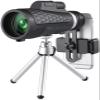 , 10x50, Portable High Power Monocular Compact BAK4 Prism Lens Monocular with Smartphone Adapter for Adult Bird Watching Outdoor Travel view 2