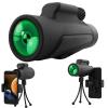 10x42 HD with Smartphone Holder Tripod, Compact High Power Waterproof Portable Monocular Scope with Clear for Bird Watching Hunting Hiking Travel Camping view 1