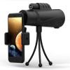 , 10x42, High Power BAK4 Prism Lens Monocular Compact with Smartphone Adapter and Tripod Life Waterproof Monocular for Adult Bird Watching Outdoor view 3