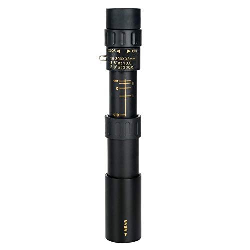 , 10-30x25 Travel Binoculars HD Flexible Focus High Power Mini Monocular Zoom Telescope for Camping, Beige