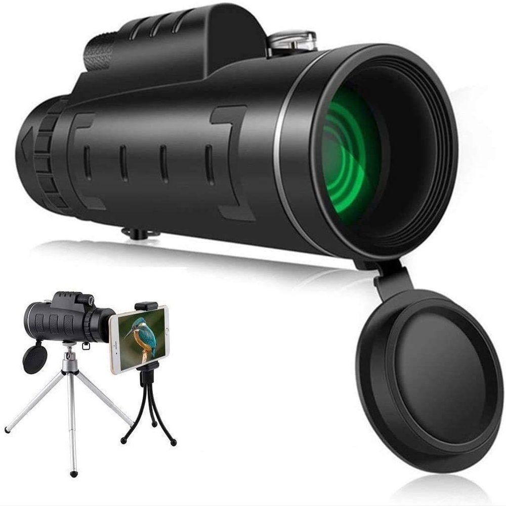 12x50 High Definition,Quick Smartphone Holder -Waterproof Monocular - for Wildlife Bird Watching Hunting Camping Travelling Wildlife Secenery