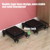 2 Tier Subwoofer Isolation Stand with Brake Wheels,Wood Speaker Stabilizer Base,Mobile Audio Isolation Platform for Home(1Pcs,30x35cm) view 4