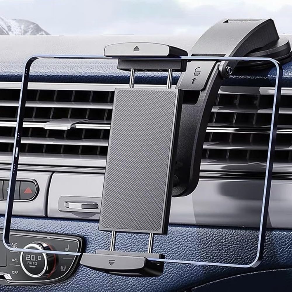 Startbuymore Flexible Car Tablet Mount for Air Vent with Full Protection and Easy Charging Access (instrument panel)