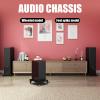 2 Tier Subwoofer Isolation Stand with Fixed Copper Nail,Wood Speaker Stabilizer Base,Audio Isolation Platform for Studio, Home, Office(1Pcs,25x35cm) view 2