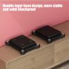 2 Tier Subwoofer Isolation Stand with Fixed Copper Nail,Wood Speaker Stabilizer Base,Audio Isolation Platform for Studio, Home, Office(1Pcs,25x35cm) view 4