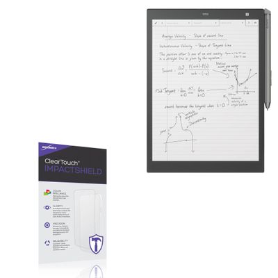 BoxWave Screen Protector Compatible with Sony DPT-CP1 - ClearTouch ImpactShield (2-Pack), Impenetrable Screen Protector Flexible Film