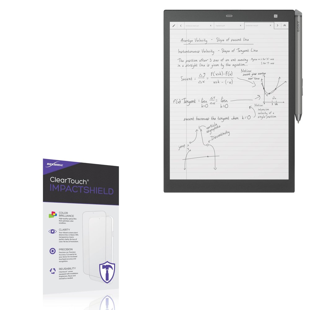 BoxWave Screen Protector Compatible with Sony DPT-CP1 - ClearTouch ImpactShield (2-Pack), Impenetrable Screen Protector Flexible Film