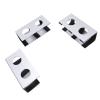 Focket Under Desk Laptop Mount Aluminum Alloy with Anti Scratch Silicone for Laptop TV Box Game Console Under Desk Shelf Holder (Silver) view 2