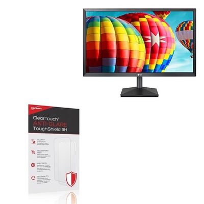 BoxWave Screen Protector Compatible with LG 27 Monitor (27MK430H) - ClearTouch Anti-Glare ToughShield 9H (2-Pack), Anti-Glare 9H Tough Flexible Film Screen Protector