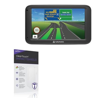 BoxWave Screen Protector Compatible with Navman EZY260LMT - ClearTouch ImpactShield (2-Pack), Impenetrable Screen Protector Flexible Film