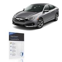 BoxWave Screen Protector Compatible with 2016 Honda Civic LX Display (5 in) - ClearTouch Crystal ToughShield 9H (2-Pack), Clear 9H Tough Flexible Film Screen Protector