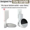 NoveraPrime Wall Mount Stand for Spot 2024 & Hopestar H52 (White), Outlet Holder with Hidden Cable Management, No Drill Screws, Space-Saving Smart Speaker Mount for Kitchen, Bathroom, Bedroom, Type 8 view 4