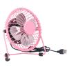 Aoaoy Silent Ultra quiet Mini Fan USB Portable, 360 Rotating, Bright Color, Long Service Life, Easy Disassembly and Assembly, with Selected Materials, for Office Use and Rest (Roseate) view 1