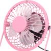 Aoaoy Silent Ultra quiet Mini Fan USB Portable, 360 Rotating, Bright Color, Long Service Life, Easy Disassembly and Assembly, with Selected Materials, for Office Use and Rest (Roseate) view 2