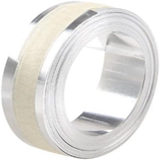 3D Manual Embossing Tape, Self Adhesive Aluminum Label Maker Refill for DYMO M1011/M11 Label Maker, 12mmx3.65m