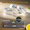 3D Manual Embossing Tape, Self Adhesive Aluminum Label Maker Refill for DYMO M1011/M11 Label Maker, 12mmx3.65m view 2