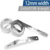 3D Manual Embossing Tape, Self Adhesive Aluminum Label Maker Refill for DYMO M1011/M11 Label Maker, 12mmx3.65m view 3