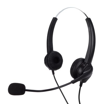 UPALDHOU Highdefinition Digital Voice Communication Telephone Headset for Business Office, Phone Headset with Microphone, LandlineDesktop Phones (VH530D-RJ9 (Ears))