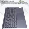 Yoidesu Bluetooth Touchpad Keyboard for Yoga Duet 2020 2021 Tablet, QWERTY Layout Wireless Keyboard with High Sensitivity Touchpad for Portable Laptop Setup view 3