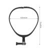 Action Camera Neck Holder Mount Extendable Hands Vlog Selfie Neck Bracket Stable Support for Cycling Hiking Live Broadcasting ABS Material 21 x 16.5cm view 2