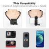 Action Camera Neck Holder Mount Extendable Hands Vlog Selfie Neck Bracket Stable Support for Cycling Hiking Live Broadcasting ABS Material 21 x 16.5cm view 3