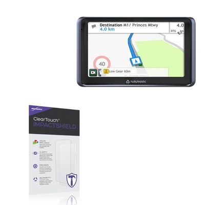 BoxWave Screen Protector Compatible With Navman BIG RIG DUO - ClearTouch ImpactShield (2-Pack), Impenetrable Screen Protector Flexible Film