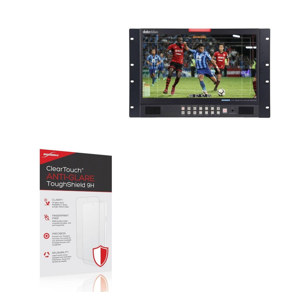 BoxWave Screen Protector Compatible With Datavideo TLM-170LR - ClearTouch Anti-Glare ToughShield 9H (2-Pack), Anti-Glare 9H Tough Flexible Film Screen Protector