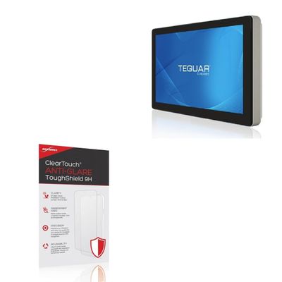 BoxWave Screen Protector Compatible With Teguar TM-5040-22 - ClearTouch Anti-Glare ToughShield 9H (2-Pack), Anti-Glare 9H Tough Flexible Film Screen Protector