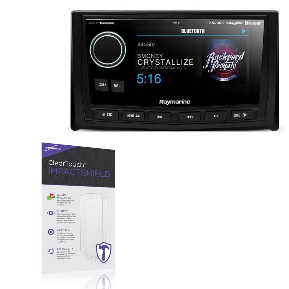 BoxWave Screen Protector Compatible With Raymarine RMX-8DH - ClearTouch ImpactShield (2-Pack), Impenetrable Screen Protector Flexible Film