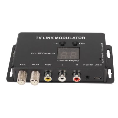 UPALDHOU TV Link Modulator IR Extender with Wide Frequency Range 471.25885.25MHz for Stable Picture Quality and Better Signal Transmission ABS Material for Home Entertainment