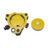 Yellow Tribrach with Optical Plummet and Fixed Adapter for Total Station view 2