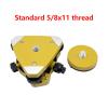 Yellow Tribrach with Optical Plummet and Fixed Adapter for Total Station view 3