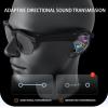 Asixxsix AI Translator Smart Glasses, 144 Languages Real Time Translation Glasses, Blue Light Filtering Lense Bluetooth Glasses with Stereo Sound for Travel Meeting Trade Business view 3