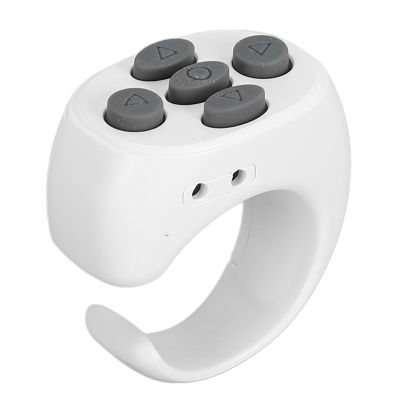 UPALDHOU Scrolling Camera Video Recording Remote with Charging Case for Phone Tablet, Wireless and Multifunctional Remote Control for TikTok and, ABS Material (White)