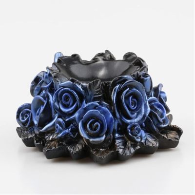 sisiqianzao Glass Lens Ball Photography Base Large Spherical Gimbal Resin Rose Stand