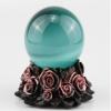 sisiqianzao Glass Lens Ball Photography Base Large Spherical Gimbal Resin Rose Stand view 4