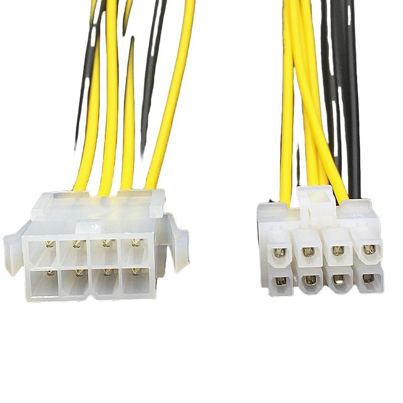 mangxiyis 8 pin ATX 12V CPU EPS P4 Power Extension Cable 8pin 18cm Extend Cable Wire 18AWG Power Supply