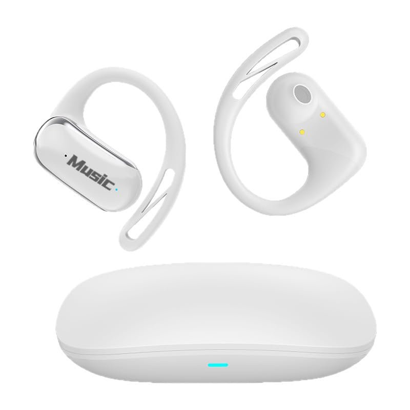 BEVCEFCC Wireless Open Ear Headphones, Ultra Lightweight Sport Earbuds with Earhook for Gym Running Comfortable