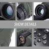 10X25 Compact Binocular, Paul BAK4 System Handheld Telescope, Double Green Film Telescope Outdoor Concert Supplies view 4