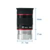 Telescope Accessories Astronomical Telescope Accessories 1.25 Inches 31.7mm 68 Degree 20mm Multi Ultra Wide Angle Eyepiece view 2