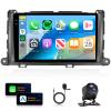 [4G+128G] Car Stereo for Toyota Sienna 2010-2014 with 5GWiFi/Android 15/Wireless Carplay Android Auto,9" Incell Touch Screen Radio,GPS/EQ DSP/Bluetooth5.0/SWC/AHD Backup Camera view 1