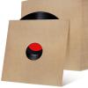 Opfiue 10PCS 12In Vinyl Record Jackets,350gsm Durable Thick Cardboard Album Covers Kraft Finish Blank Album Jackets,Kraft Covers for Records Inner Outer Sleeves Collectors(Brown) view 2