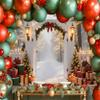 10x8ft Christmas Backdrop Glitter Snowy Forest Winter Wonderland Backdrops for Photography Christmas Photo Props for Photoshoot Xmas Archway Winter Scene Backdrop Friendsmas Holiday Decorations view 2