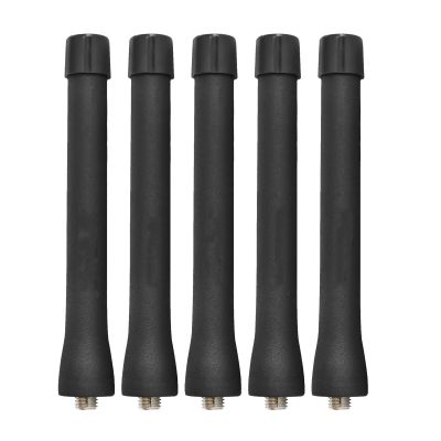 5Pack NAE6522 NAE6522AR UHF Stubby Antenna 400-470MHz 3.7 Inch for CP200 CP200D CP200XLS CP185 HT750 HT1250 HT1550 EX500 EX600 PR400 GP2000 GP300 GP320 GP328 GP380 SP50 SP10 Two Way Radio