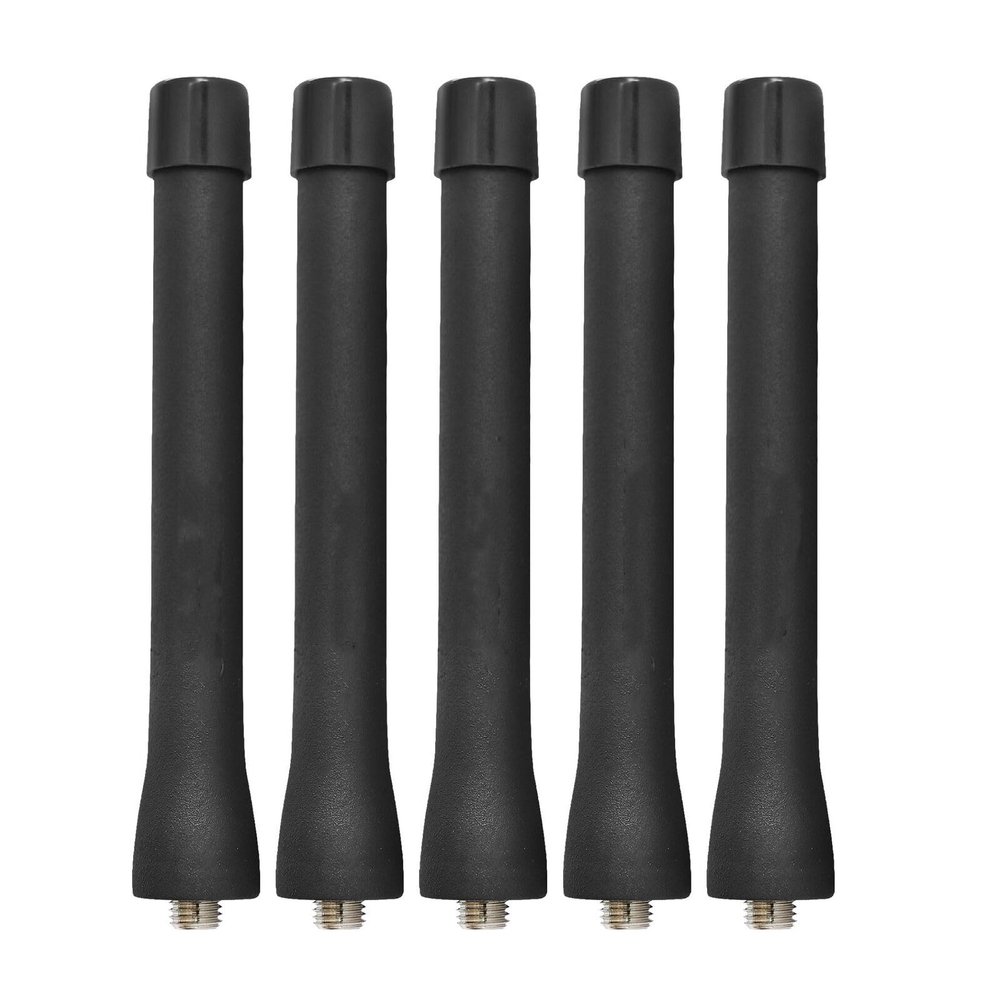 5Pack NAE6522 NAE6522AR UHF Stubby Antenna 400-470MHz 3.7 Inch for CP200 CP200D CP200XLS CP185 HT750 HT1250 HT1550 EX500 EX600 PR400 GP2000 GP300 GP320 GP328 GP380 SP50 SP10 Two Way Radio