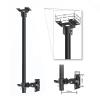 Adjustable Ceiling Tv Mount Bracket - Monitor Bracket, Tv Lift, Full Motion 360 Deg Rotation Tilt Swivel Tv Mount, Fits 12-27 Inch Tvs, Fit Flat and Vaulted Cei12-27in tv view 4