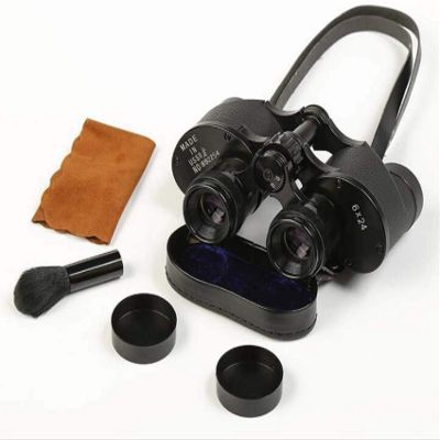 8X24 Binoculars for Adult, Metal Body BAK4 Binoculars, Anti-Pressure and Shockproof Telescope Outdoor Hunting Travel