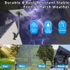 Vlaeng 26" Starlink Gen 3 Mount, Alloy Rustproof, Weatherproof, Angle Adjustable, Wall & Roof Mounting Kit for Starlink V3 Standard Dish, for Concrete Walls and Wood Walls, Black view 3