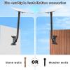 Vlaeng 26" Starlink Gen 3 Mount, Alloy Rustproof, Weatherproof, Angle Adjustable, Wall & Roof Mounting Kit for Starlink V3 Standard Dish, for Concrete Walls and Wood Walls, Black view 4