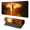 Woman Mouse Pad, Gaming Mouse Pad 24x12in, Desk Mat with Stitched Edges, Large Mousepad Waterproof, Gaming Accessories Keyboard Mat, Office Desk Accessories, for Gamer Computer Office, Orange C-2440 view 1